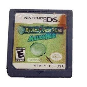 Mystery Case Files: Million Heir Nintendo DS 2008 Game No Box Cartridge ONLY